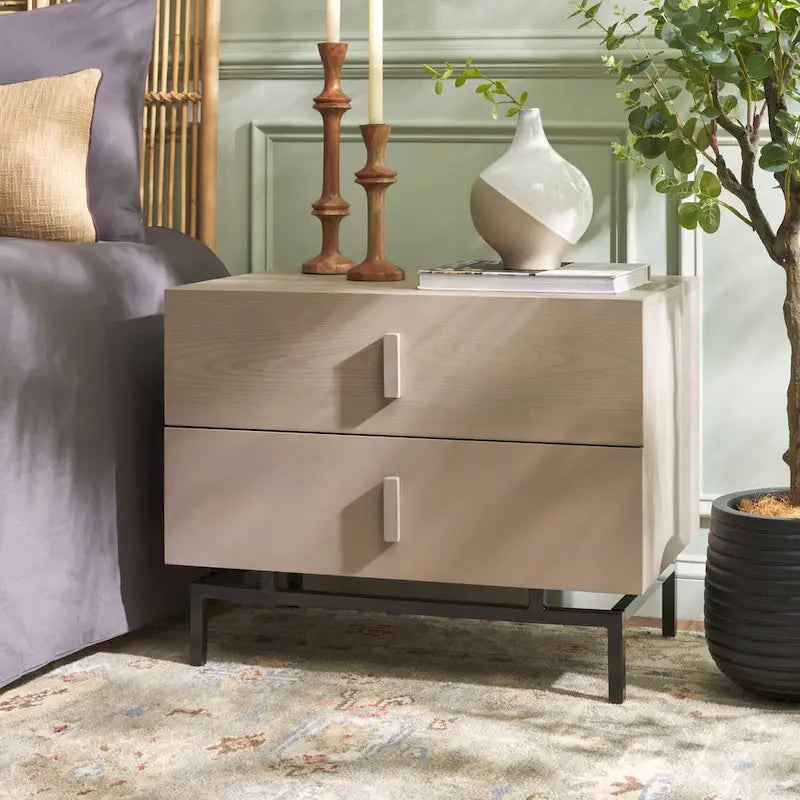  Herschel Grey/ Black Storage Cabinet - 28W x 18D x 22H