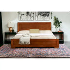  Brown Wood King Bed Frame