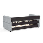 Lit de repos double en bouclette avec lit gigogne