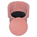 Fauteuil pivotant en tissu bouclé avec rangement pour salon, gris