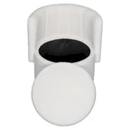 Fauteuil pivotant en tissu bouclé avec rangement pour salon, gris