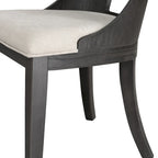 Table à manger ronde Piez moderne en bois massif avec chaises