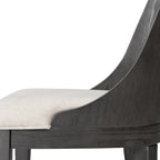 Table à manger ronde Piez moderne en bois massif avec chaises