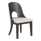 Table à manger ronde Piez moderne en bois massif avec chaises