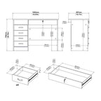Bureau 5 tiroirs Skylar de Porch & Den