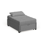 Fauteuil futon convertible capitonné en tissu contemporain Jave par Furniture of America