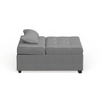 Fauteuil futon convertible capitonné en tissu contemporain Jave par Furniture of America