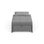 Fauteuil futon convertible capitonné en tissu contemporain Jave par Furniture of America