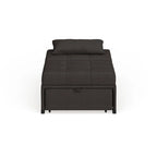 Fauteuil futon convertible capitonné en tissu contemporain Jave par Furniture of America