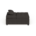 Fauteuil futon convertible capitonné en tissu contemporain Jave par Furniture of America