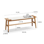 Fauteuil Shanell en tissu bouclette crème - 26,4 x 24,2 x 27