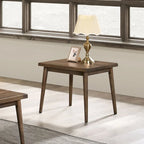  Abi Mid-Century Walnut Solid Wood 24-inch Side Table