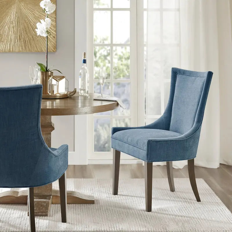 Chaises de salle à manger latérales Ultra rembourrées avec pieds en bois
