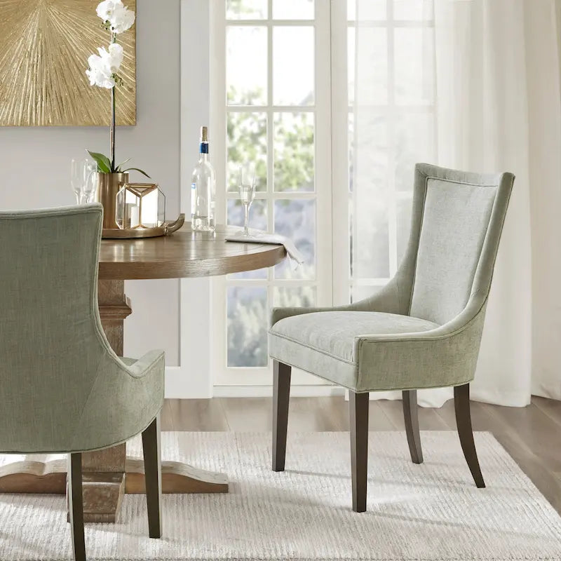 Chaises de salle à manger latérales Ultra rembourrées avec pieds en bois