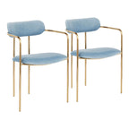 Chaise Gregor en velours