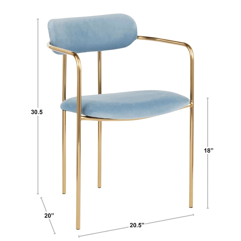 Chaise Gregor en velours