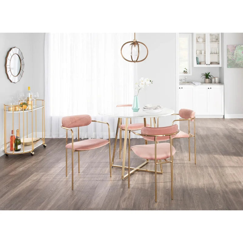 Chaise Gregor en velours