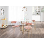 Chaise Gregor en velours