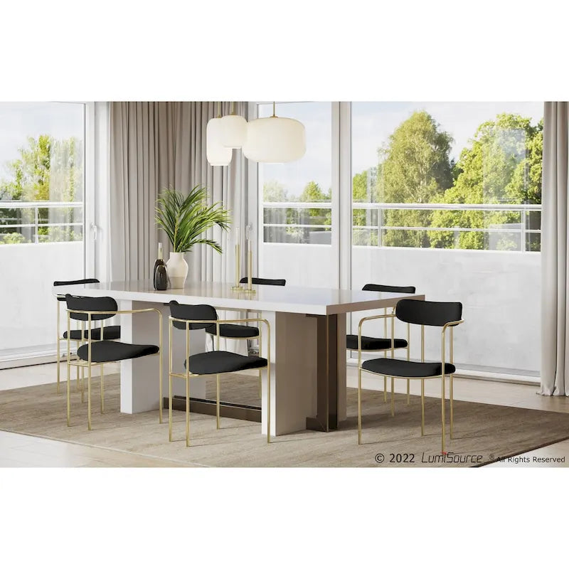 Chaise Gregor en velours
