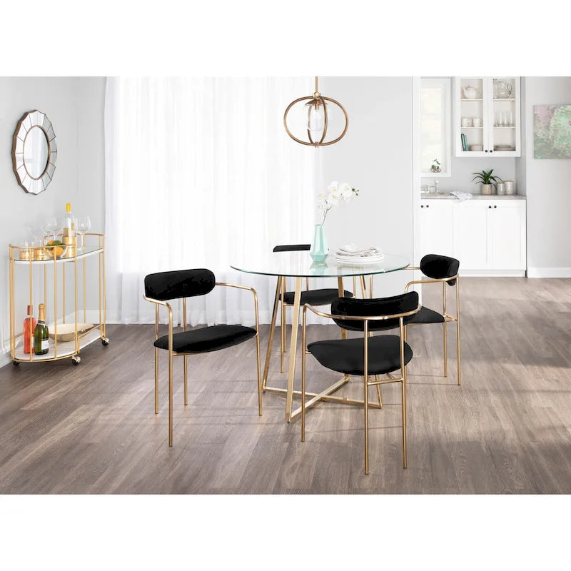 Chaise Gregor en velours