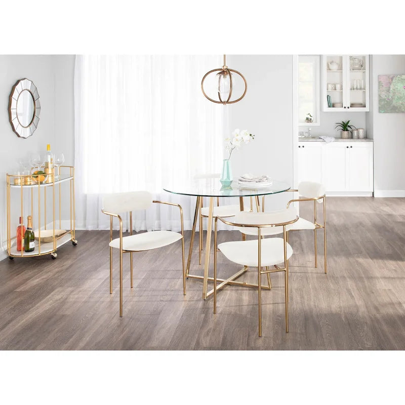 Chaise Gregor en velours