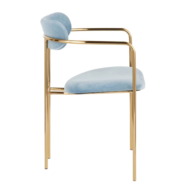 Chaise Gregor en velours