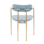 Chaise Gregor en velours