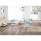 Chaise Gregor en velours