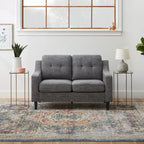  Ellen 54 Upholstered Scooped Arm Loveseat