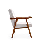 Fauteuil d'appoint ArchDuke en similicuir ambre