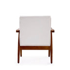 Fauteuil d'appoint ArchDuke en similicuir ambre