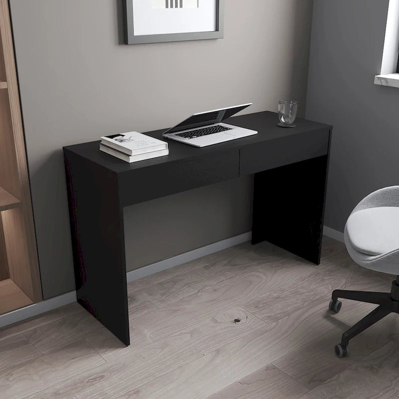 Bureau informatique 2 tiroirs Tampa FM Furniture avec 2 tiroirs sans poignée