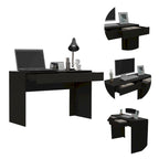 Bureau informatique 2 tiroirs Tampa FM Furniture avec 2 tiroirs sans poignée