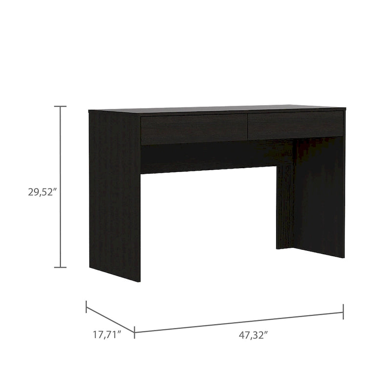 Bureau informatique 2 tiroirs Tampa FM Furniture avec 2 tiroirs sans poignée