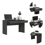 Bureau informatique 2 tiroirs Tampa FM Furniture avec 2 tiroirs sans poignée