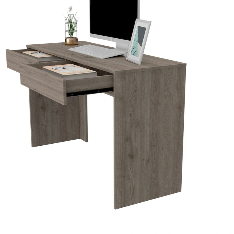 Bureau informatique 2 tiroirs Tampa FM Furniture avec 2 tiroirs sans poignée