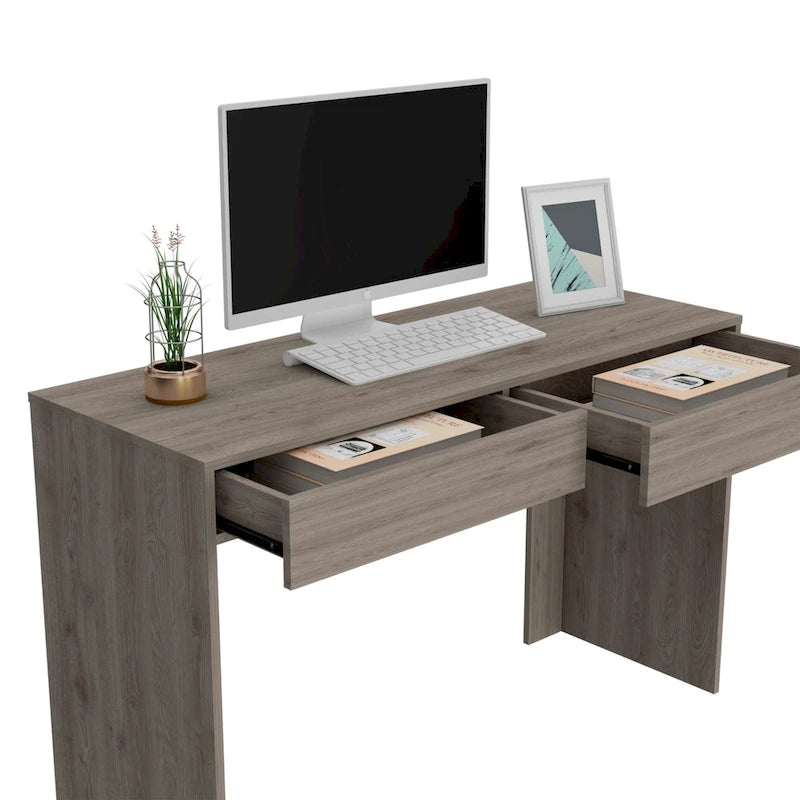 Bureau informatique 2 tiroirs Tampa FM Furniture avec 2 tiroirs sans poignée