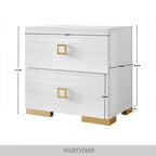 Tables de chevet de chambre à coucher Lit plateforme capitonné en velours luxueux