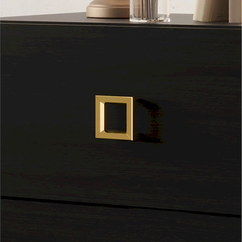 Tables de chevet de chambre à coucher Lit plateforme capitonné en velours luxueux
