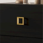 Tables de chevet de chambre à coucher Lit plateforme capitonné en velours luxueux