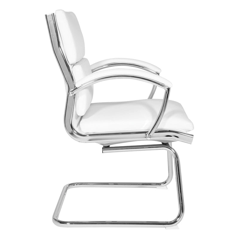 Chaise Visiteur Dossier Mi-Hauteur Similicuir