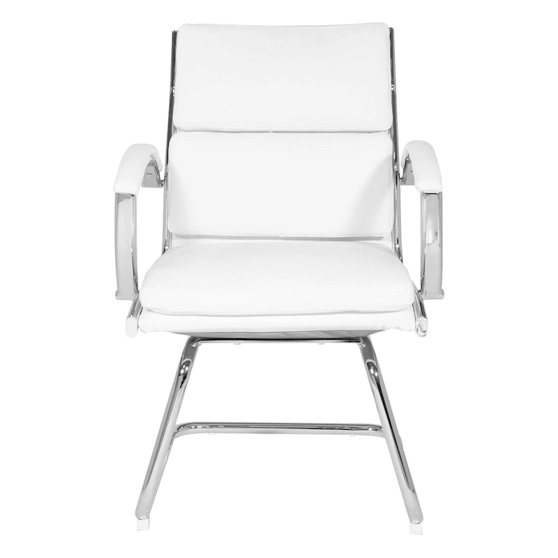 Chaise Visiteur Dossier Mi-Hauteur Similicuir