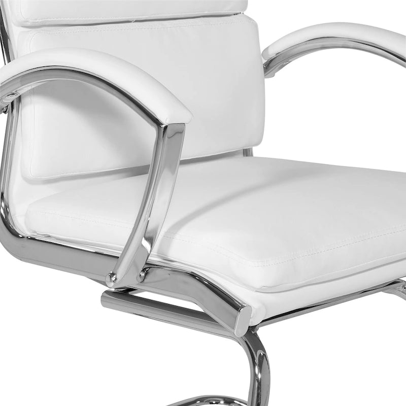 Chaise Visiteur Dossier Mi-Hauteur Similicuir