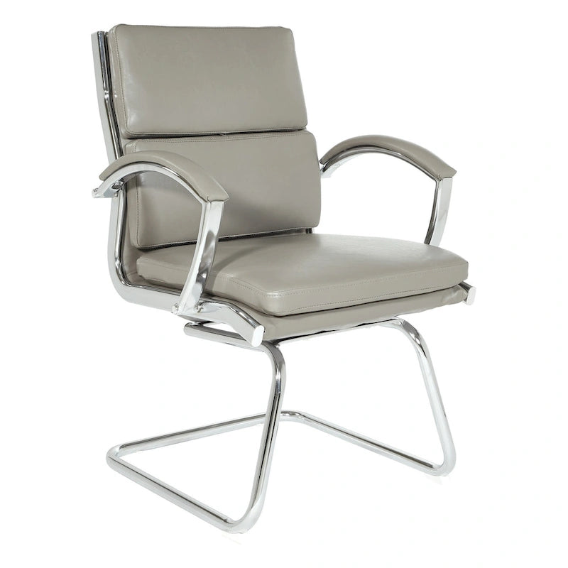 Chaise Visiteur Dossier Mi-Hauteur Similicuir