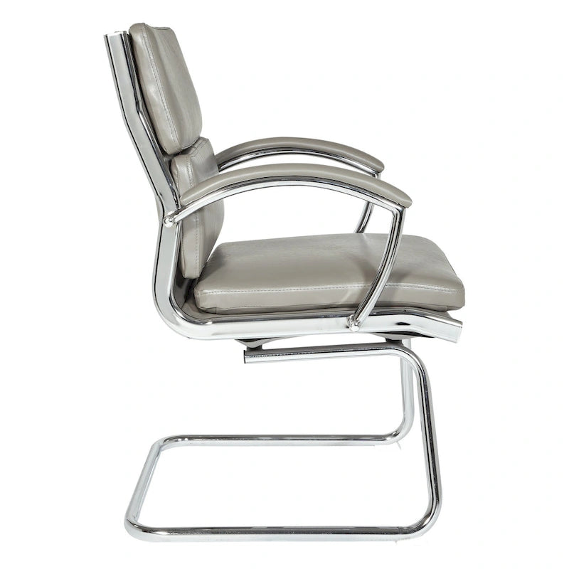 Chaise Visiteur Dossier Mi-Hauteur Similicuir