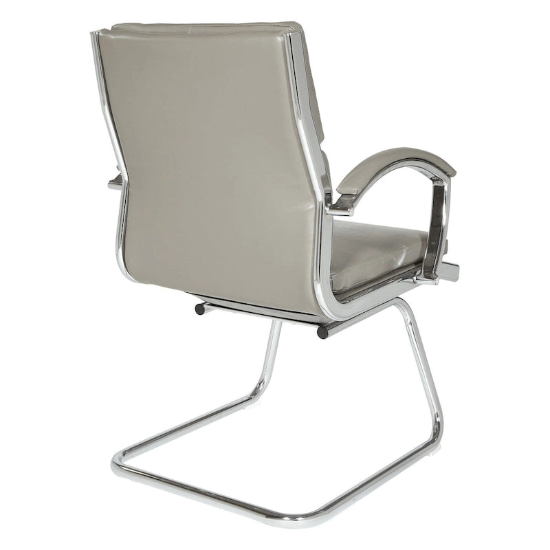 Chaise Visiteur Dossier Mi-Hauteur Similicuir