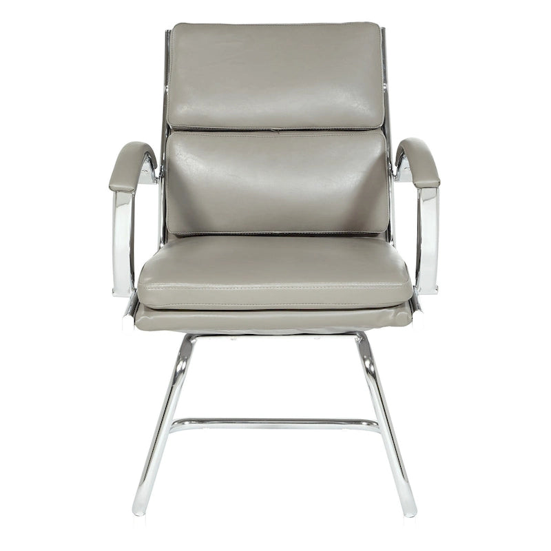 Chaise Visiteur Dossier Mi-Hauteur Similicuir