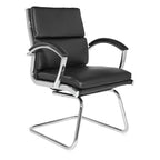 Chaise Visiteur Dossier Mi-Hauteur Similicuir