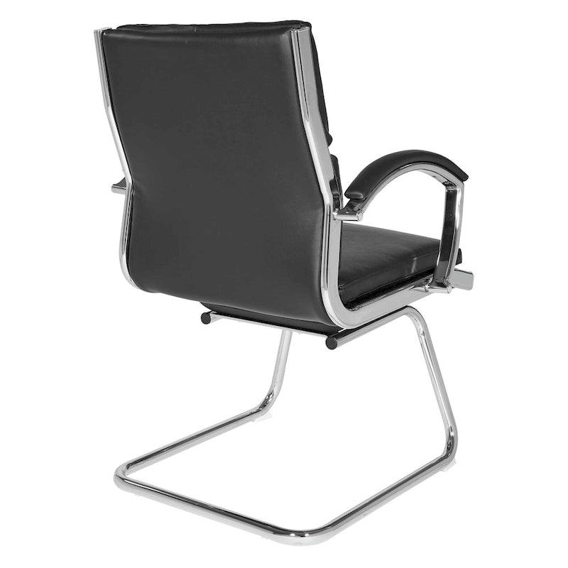 Chaise Visiteur Dossier Mi-Hauteur Similicuir