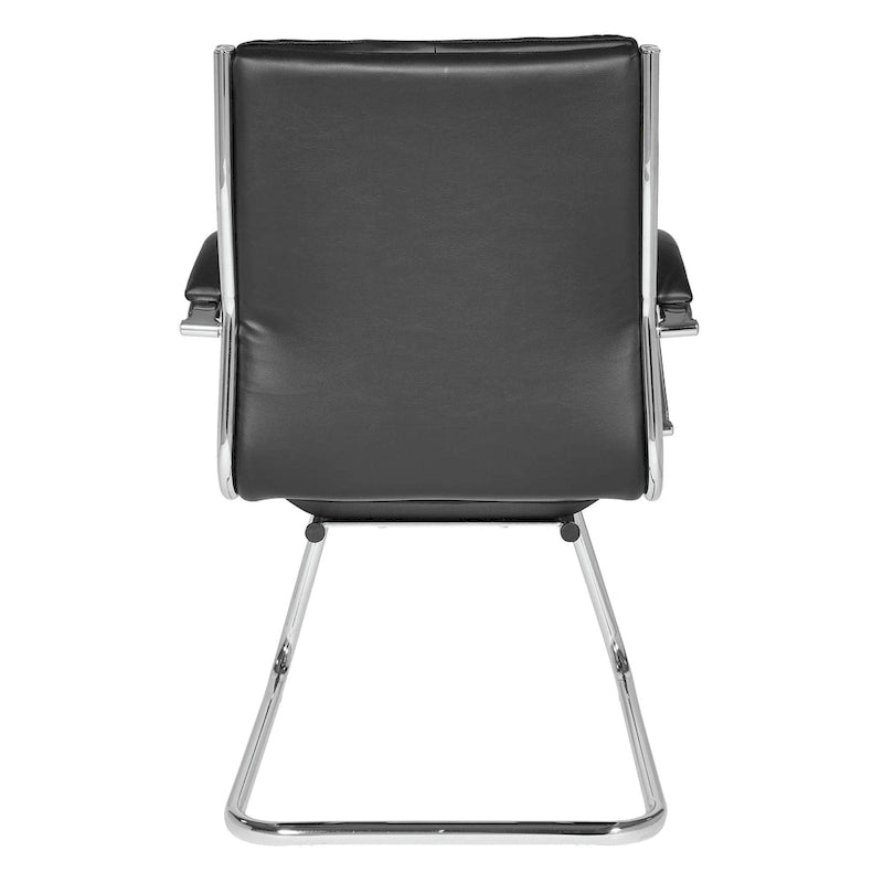 Chaise Visiteur Dossier Mi-Hauteur Similicuir
